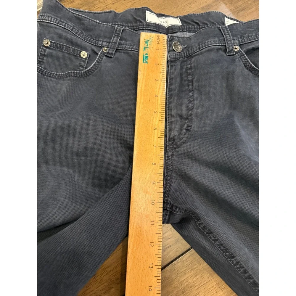 Brax Feel Good Cooper Fancy‎ Mens Navy Blue Regular Fit Pants 35x34 89-1147/24